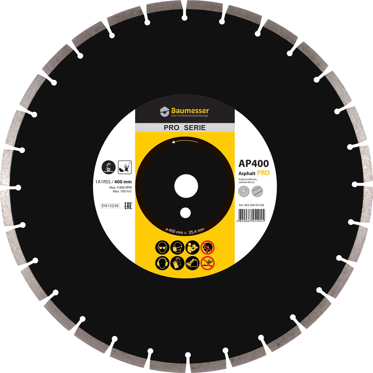 Disc diamantat pentru asfalt Baumesser Asphalt Pro d400