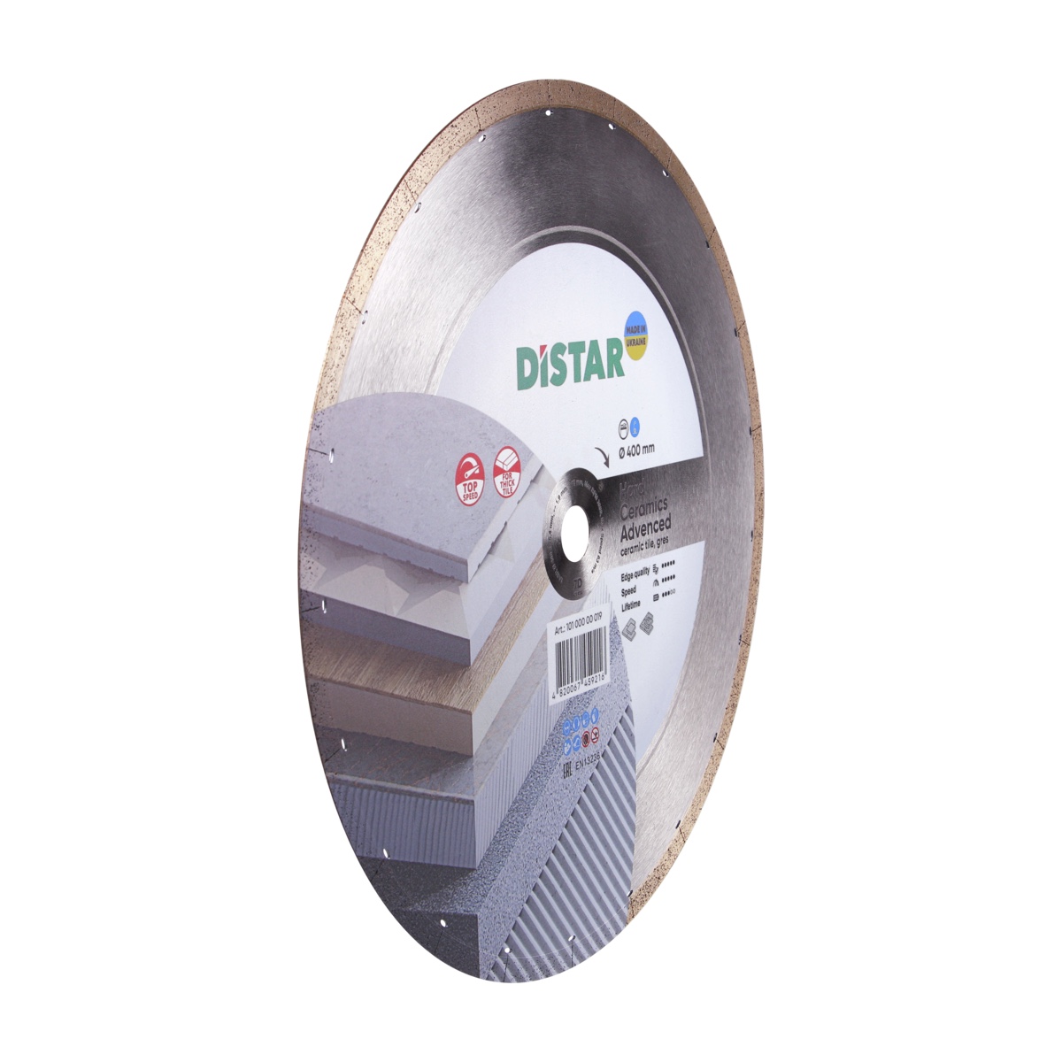 Disc diamantat 1A1R Hard Ceramics Advanced d400