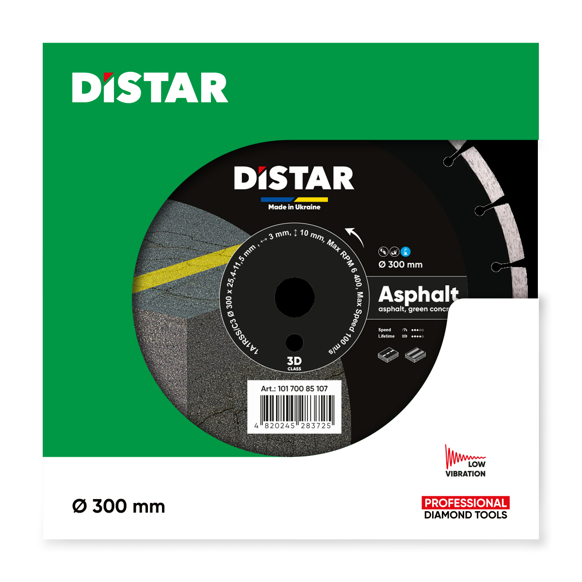 Disc diamantat 1A1RSS/C3-H d300x25,4 Asphalt