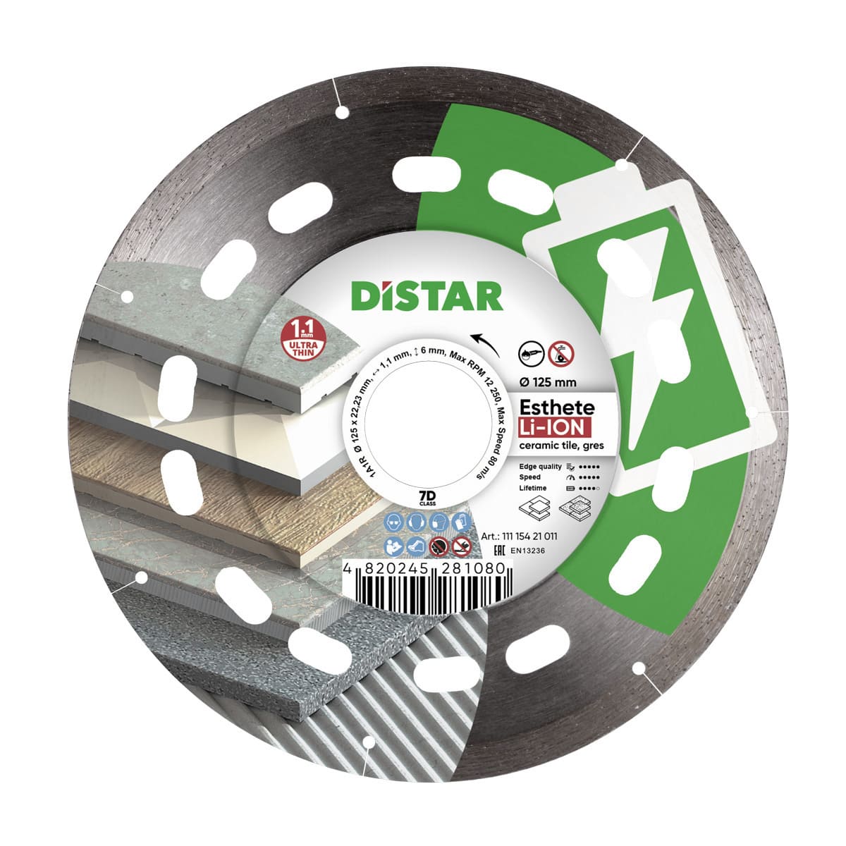 Disc diamantat 1A1R Esthete d125 Li-Ion