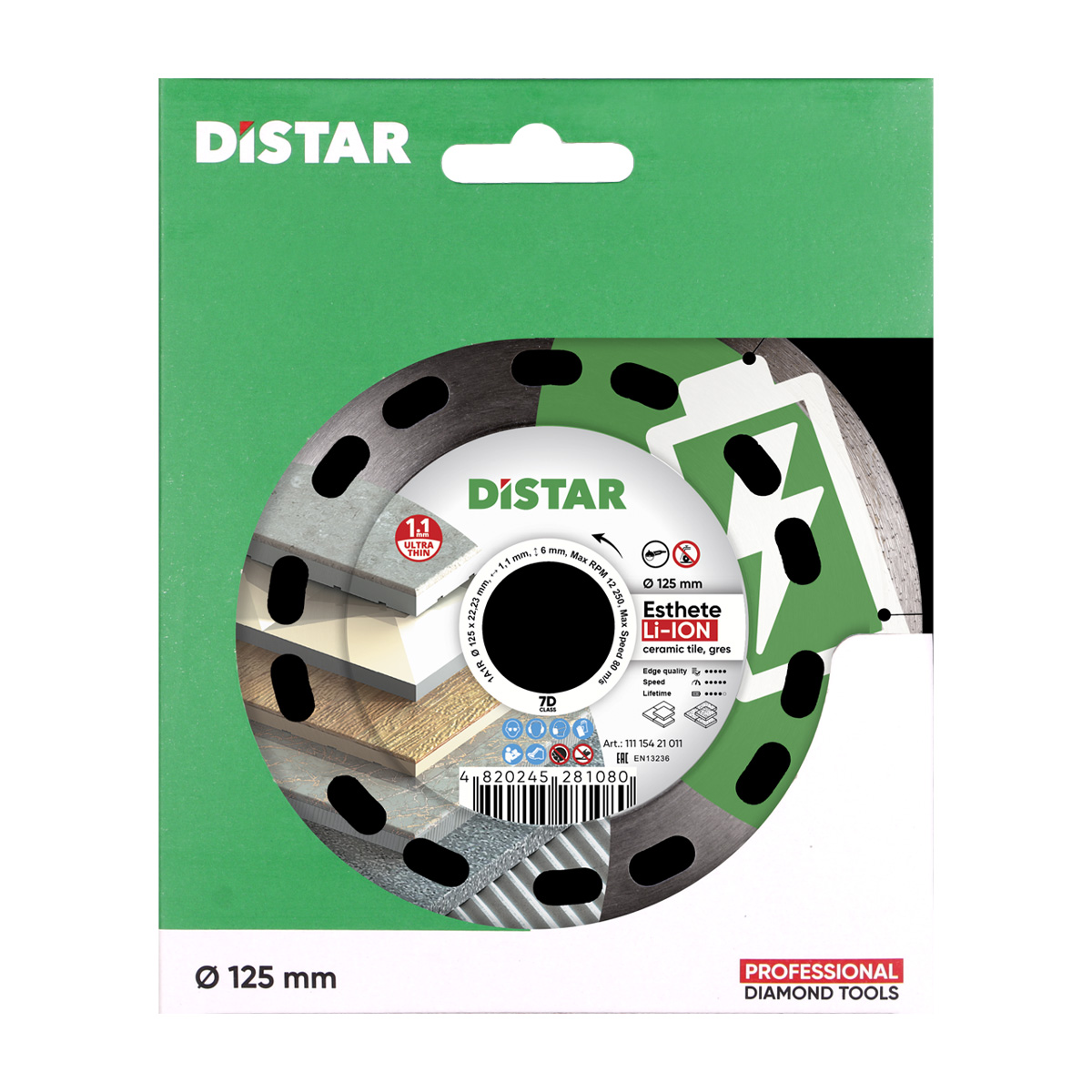 Disc diamantat 1A1R Esthete d125 Li-Ion