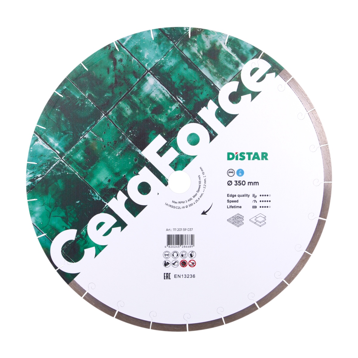 Disc diamantat 1A1RSS/C2L-W 350x25,4-25 CLF CeraForce