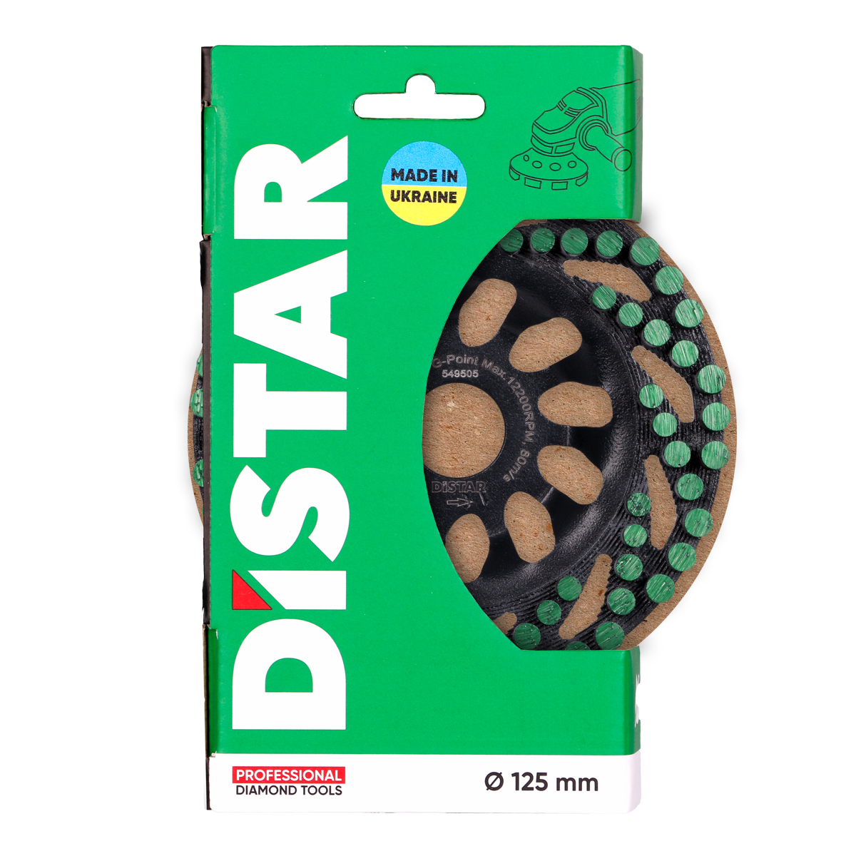 Disc oala diamantat DGS-S 125/22,23-77 Green Point