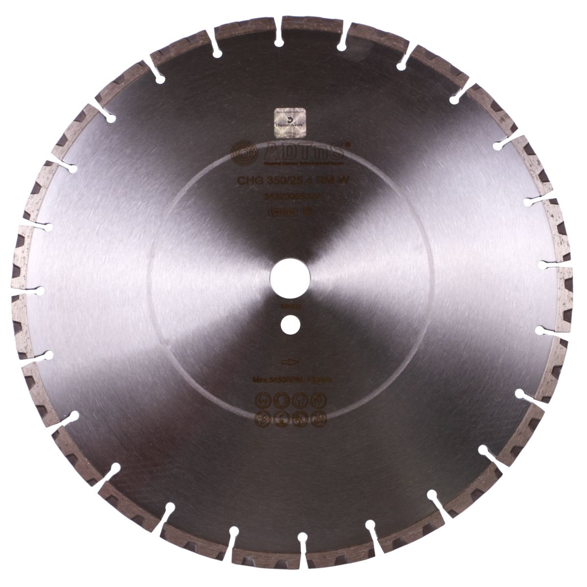 Disc diamantat 1A1RSS/C3-H CHG 350/25,4 RM-W