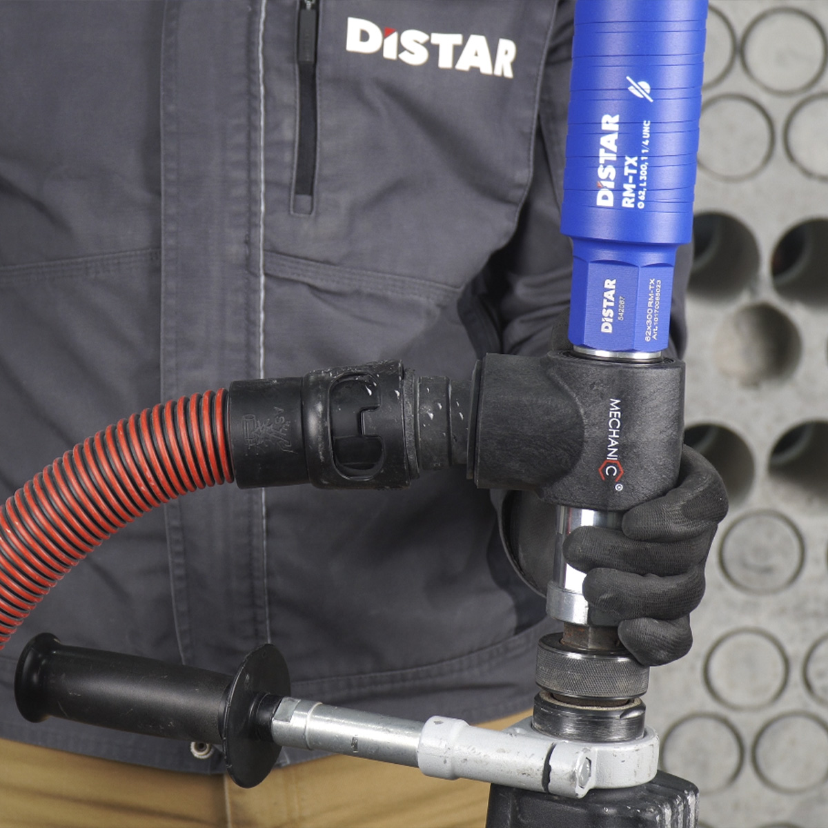 Dispozitiv p/u aspirare praf DrillSTREAM Aluminum 1_1/4UNC(in/out)