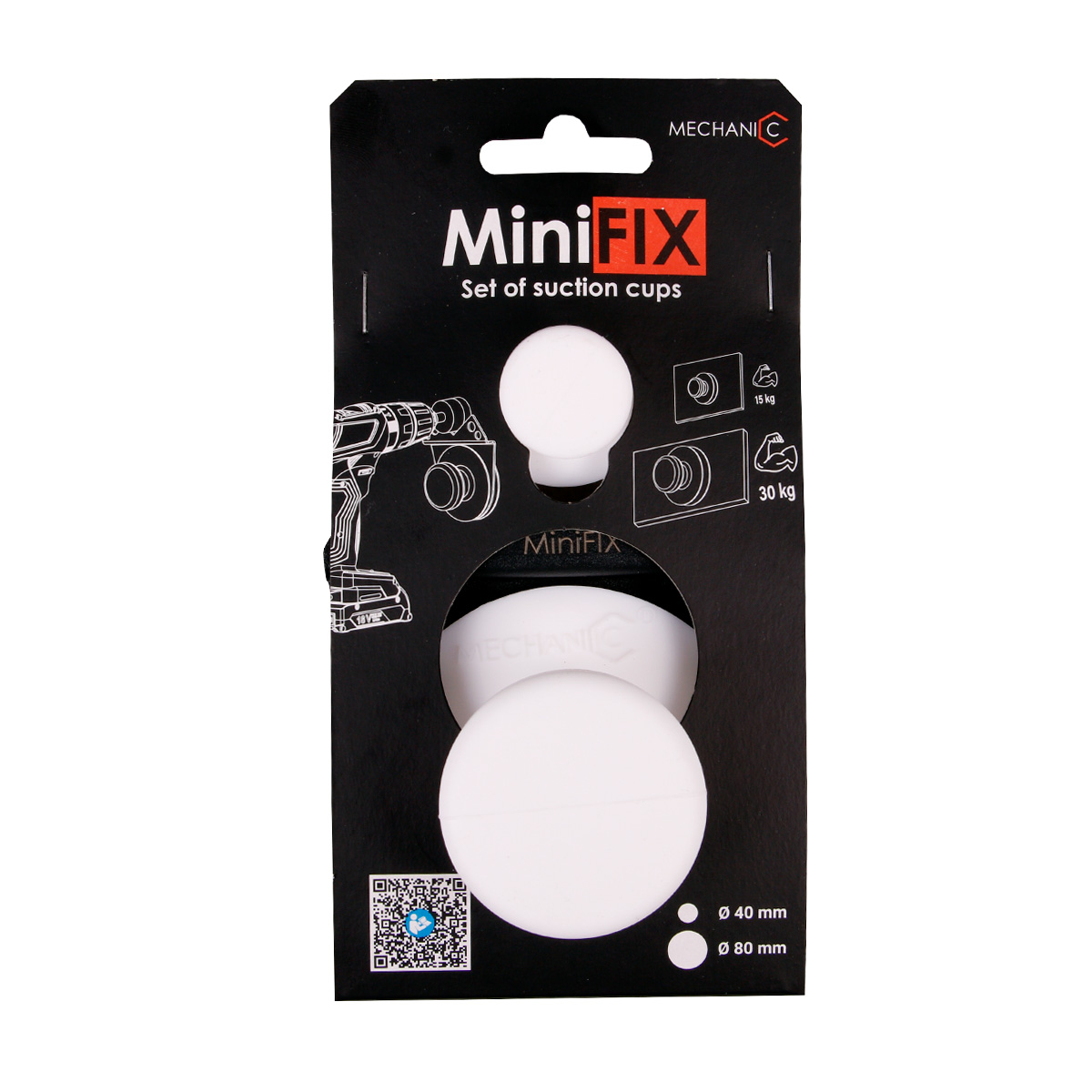 Ventuza cu conductor set MiniFix