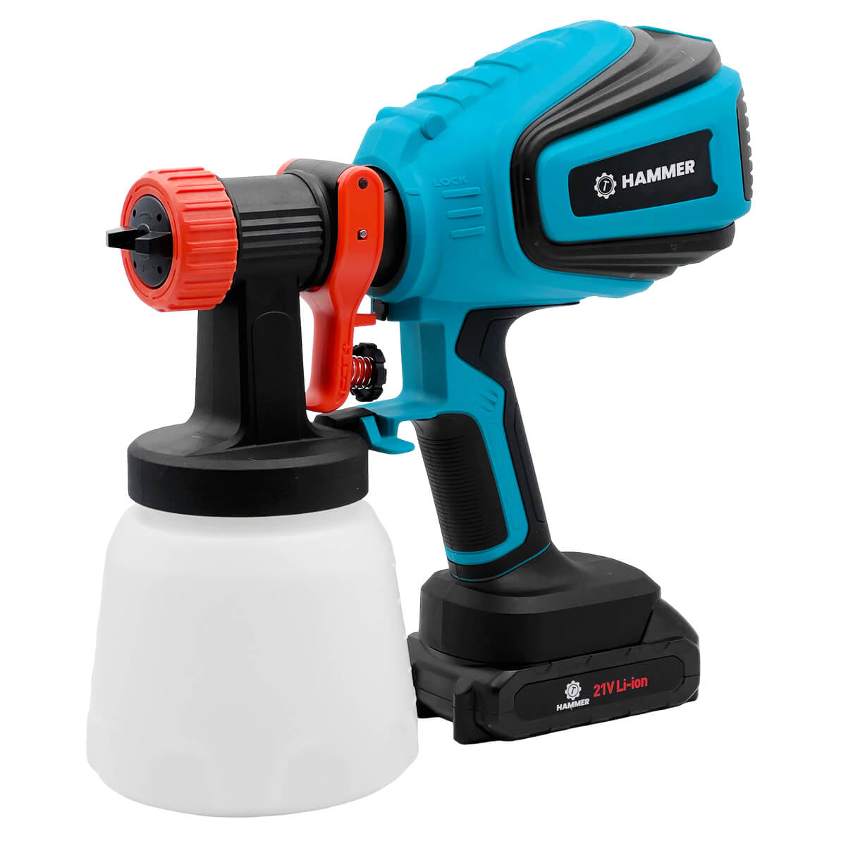 Pistol de vopsit cu acumulator Li-Ion Hammer HPS-21V 21V