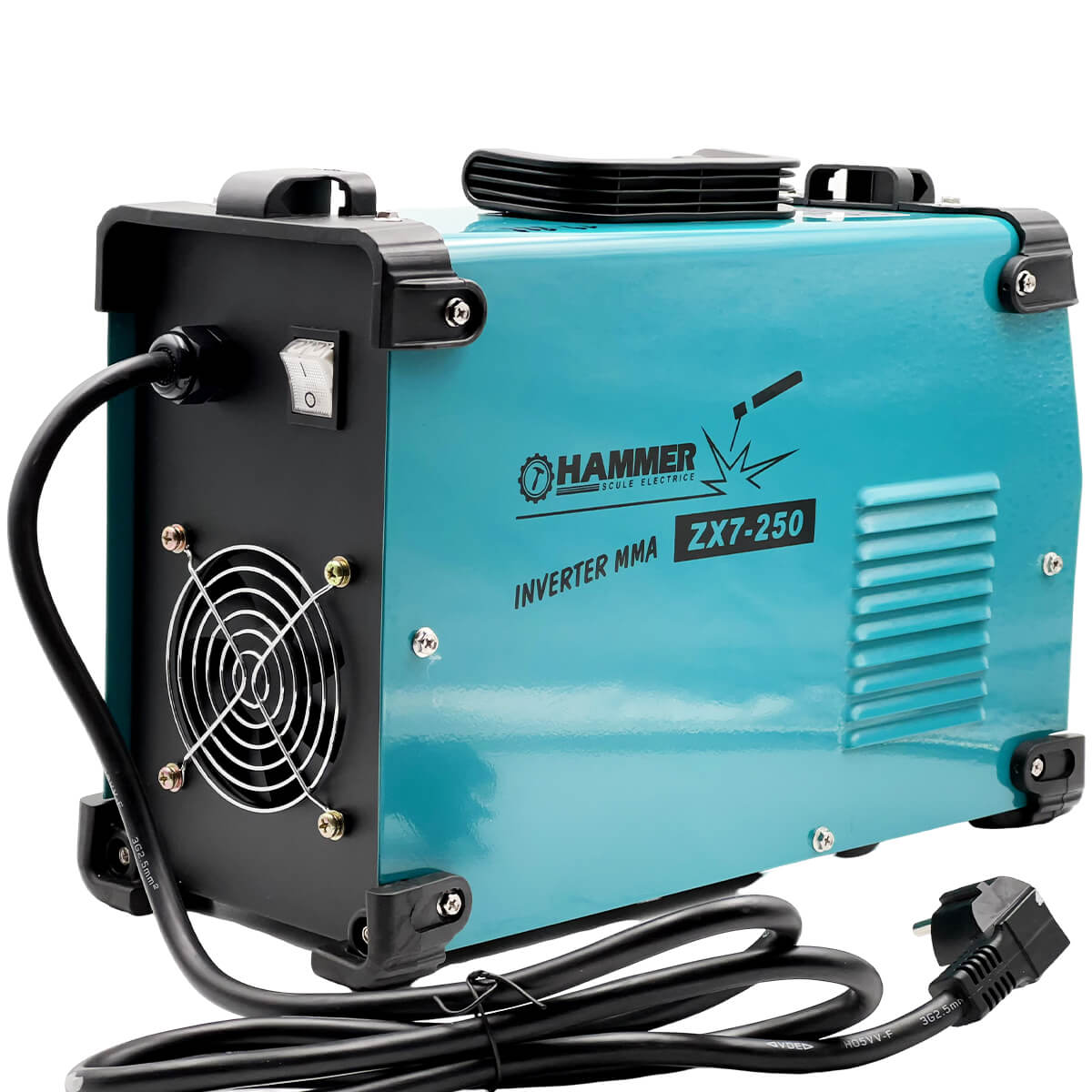 Aparat de sudat inverter MMA Hammer SF-200, 200A cu masca hamelion 44885