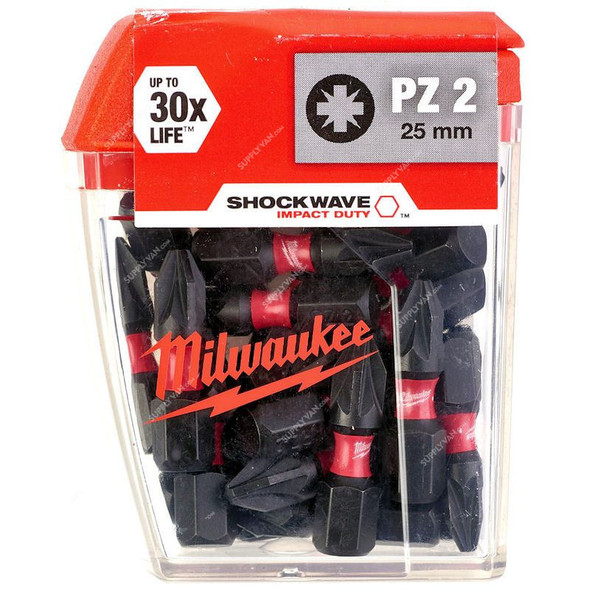 Capete de insurubat Shockwave MILWAUKEE PZ2 25mm