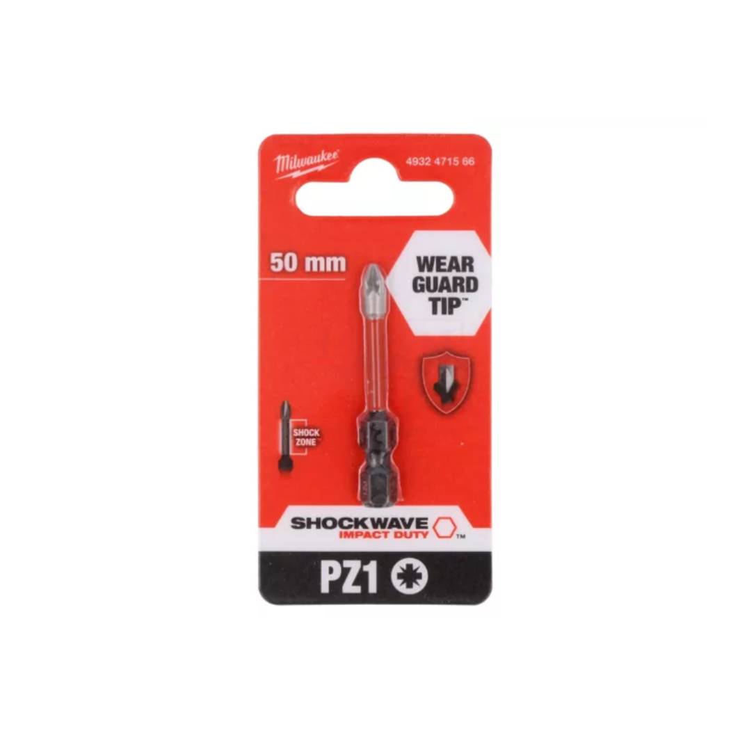 Capete de insurubat MILWAUKEE PZ1 50mm SHOCKWAVE Impact Duty