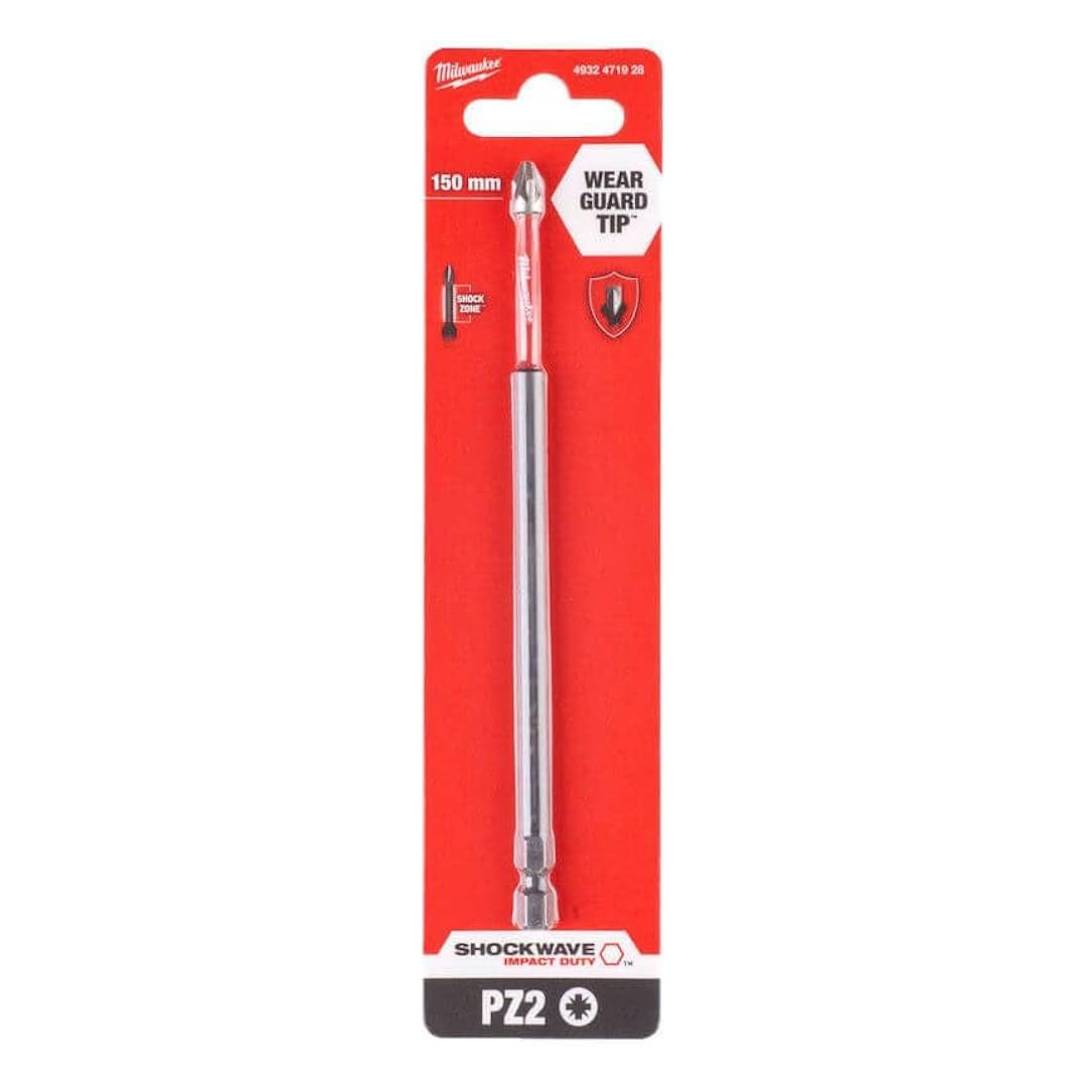 Capete de insurubat MILWAUKEE SHOCKWAVE Impact Duty PZ2 x 150mm