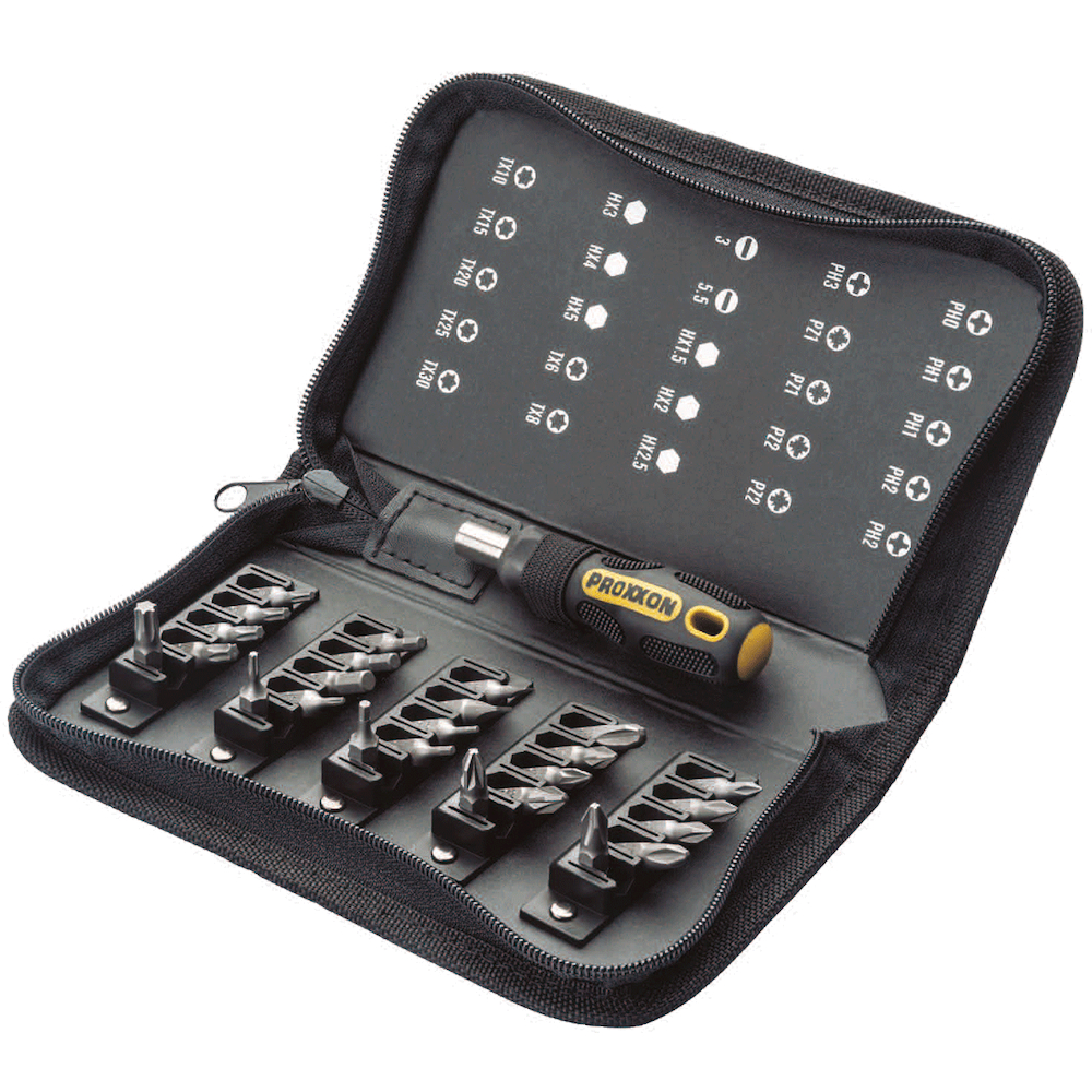 Trusa compacta de biti cu maner FLEX-DOT, 26 piese