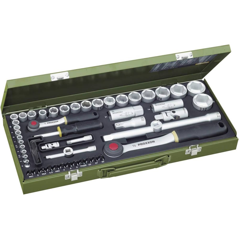 Trusa de tubulare de 1/4" si 1/2" 56 de piese