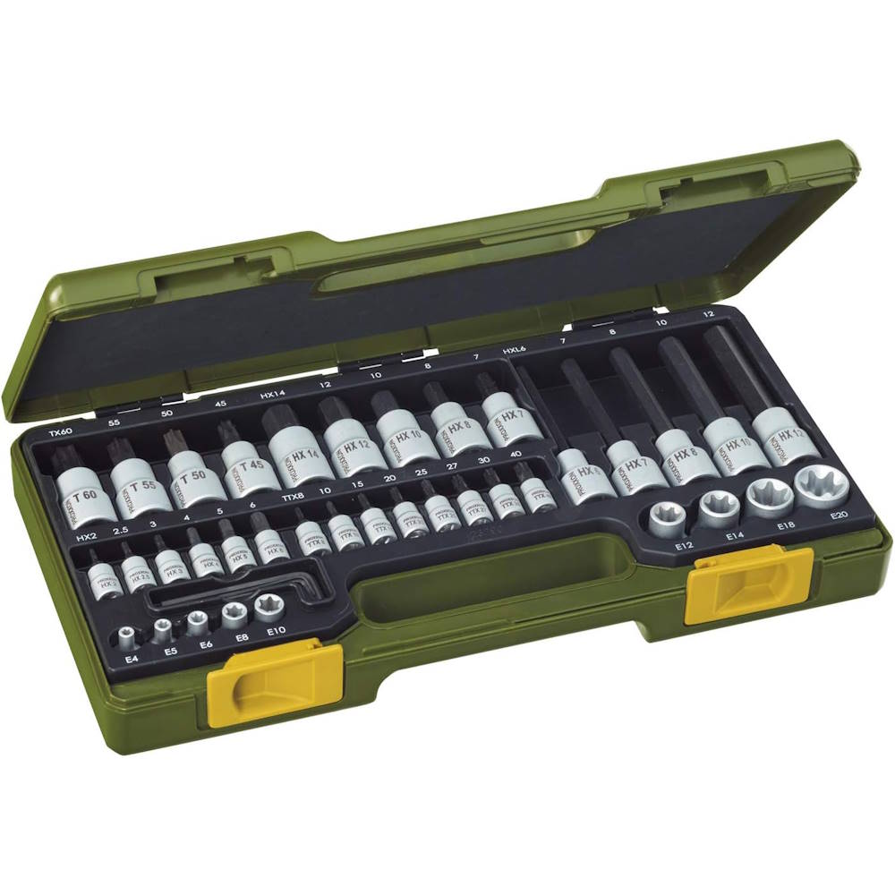 Trusa suruburi TORX si IMBUS, 1/4" si 1/2", 42 piese