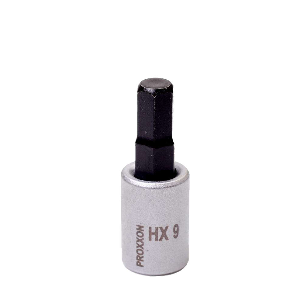 Cheie HEX 9mm scurta, prindere 3/8", 50mm