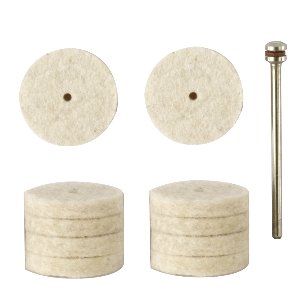 Discuri pentru lustruire, din pasla, 22mm, 10buc