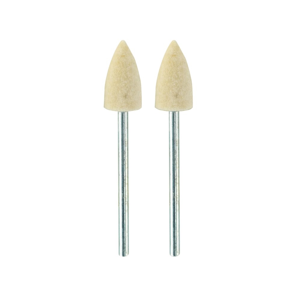 Accesorii cu varf conic pentru lustruire din pasla, 8mm
