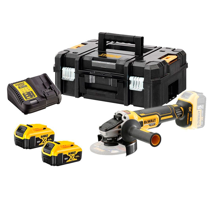 Polizor drept cu acumulator DeWALT DCG405P2