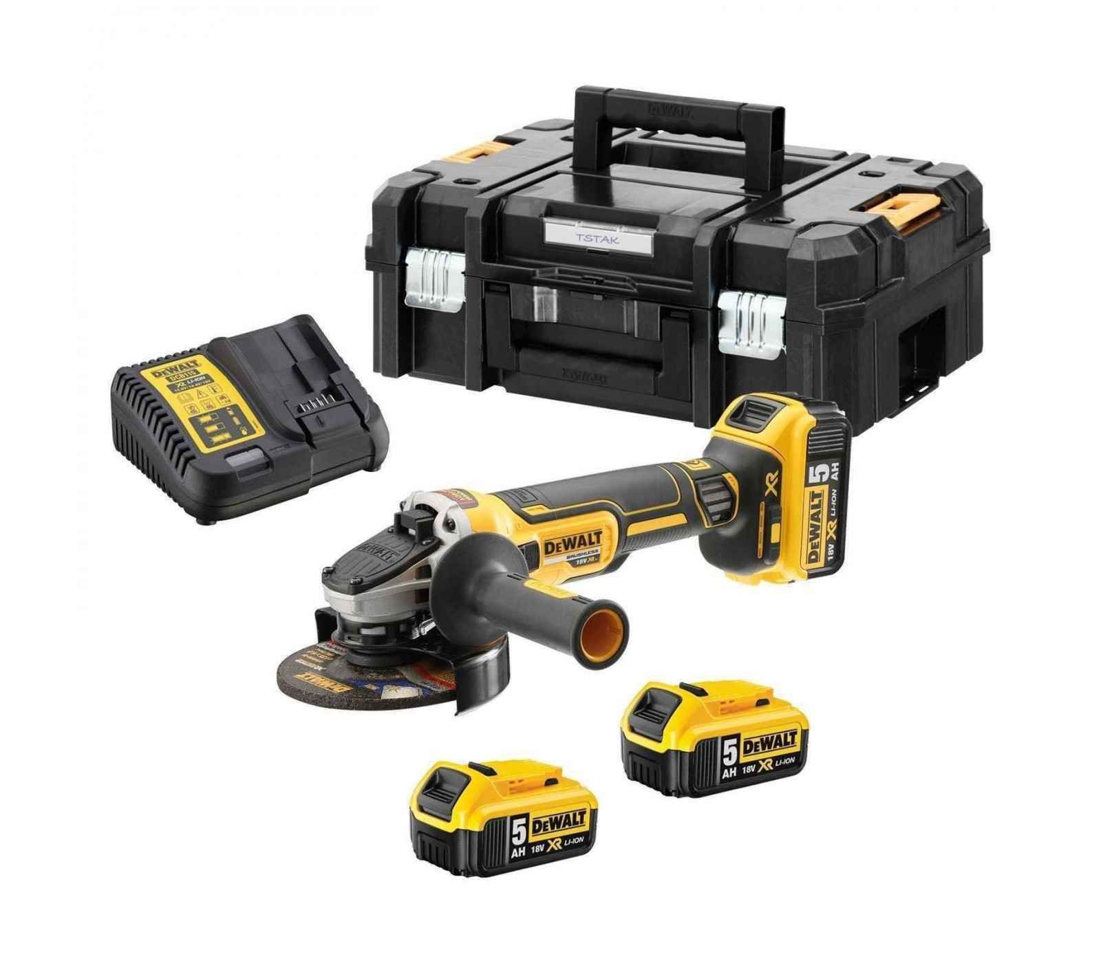 Polizor drept cu acumulator DeWALT DCG405P3