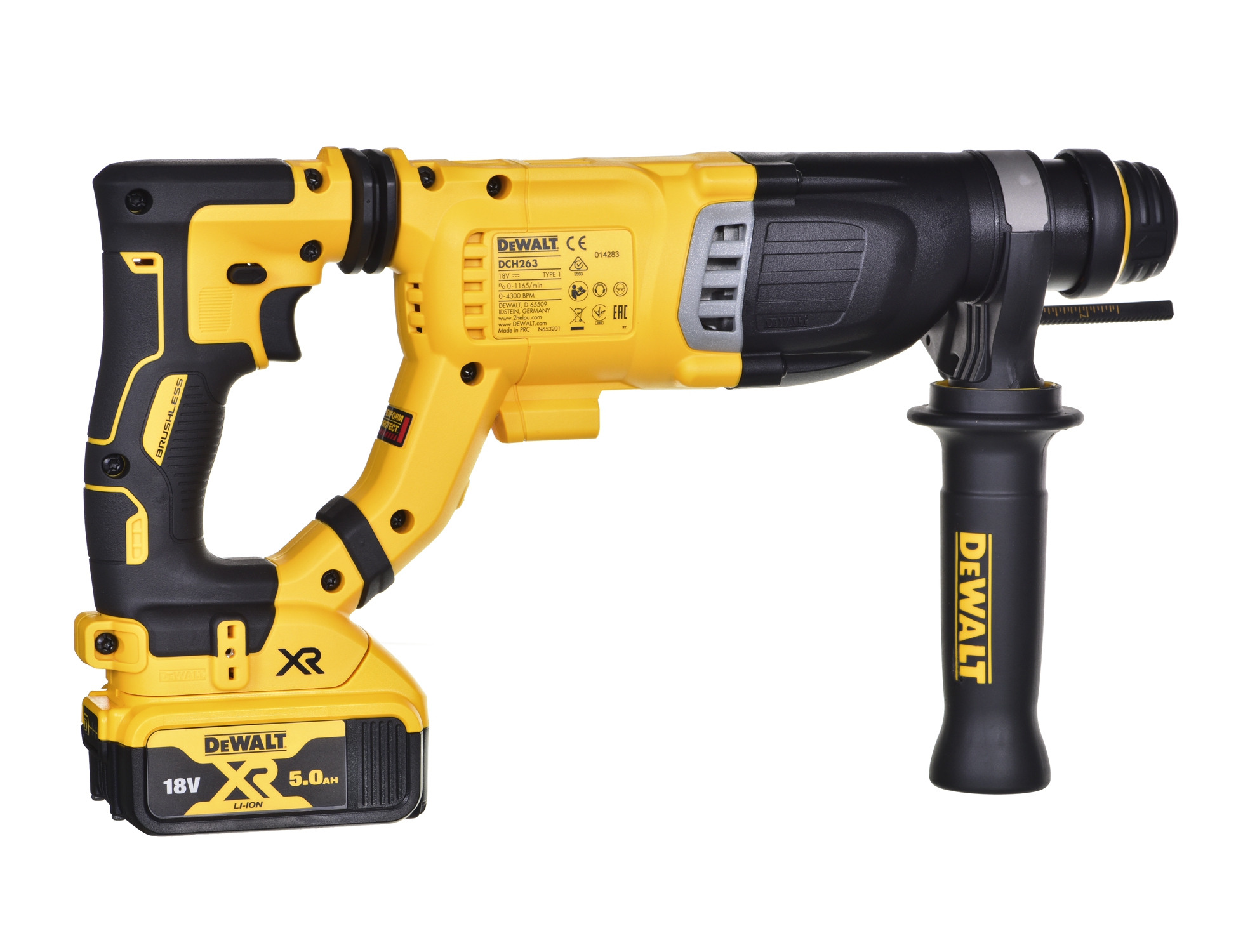 Ciocan rotopercutor cu acumulator DeWALT DCH263P1