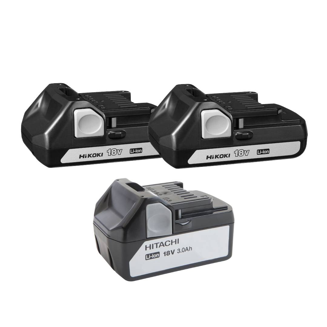 Set HiKOKI 18V: DS18DJL + DH18DPB + 3 Acumulatori