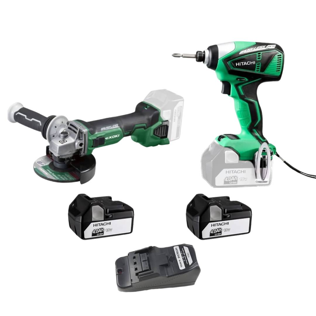 Set scule HiKOKI 18V: G18DBBVLW5Z + WH18DBEL-RW